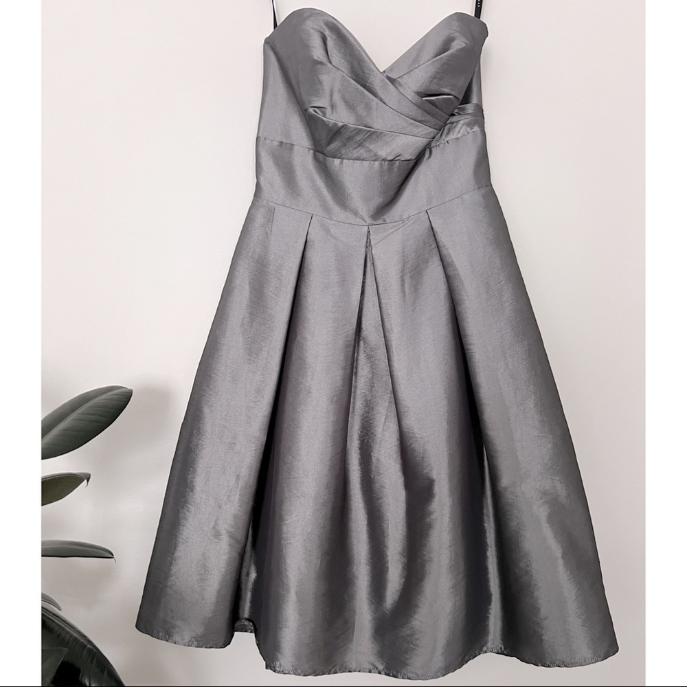 Strapless Midi Formal Dress